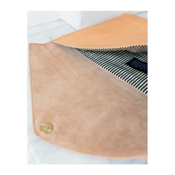 Béžový kožený obal na notebook 13" ve tvaru obálky O My Bag Office-image-4