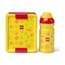 Žluté plastové dětské svačinové boxy v sadě 2 ks Brick – LEGO®