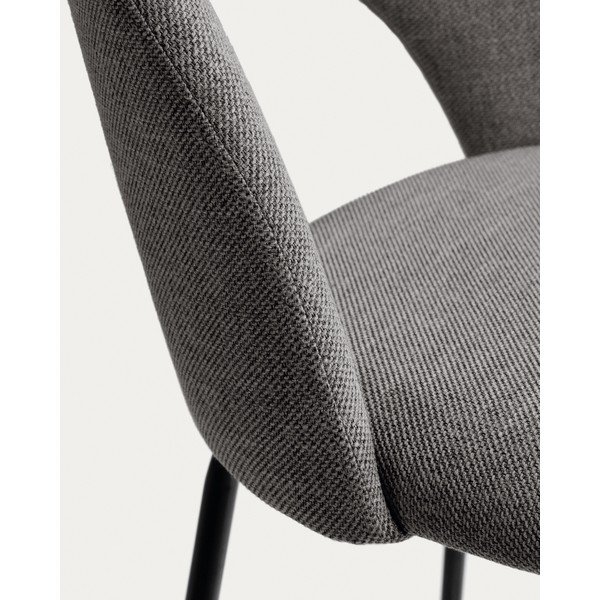 Šedé barové židle v sadě 4 ks (výška sedáku 63 cm) Mahalia – Kave Home-image-4
