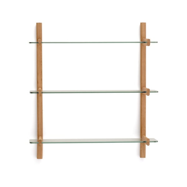 Skleněný modulární policový systém v přírodní barvě 90x98x30,5 cm Sitra – Kave Home