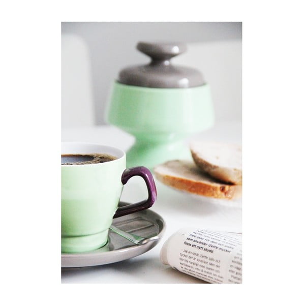 Šálek s podšálkem Sagaform Pop, zelený/hnědý-image-4