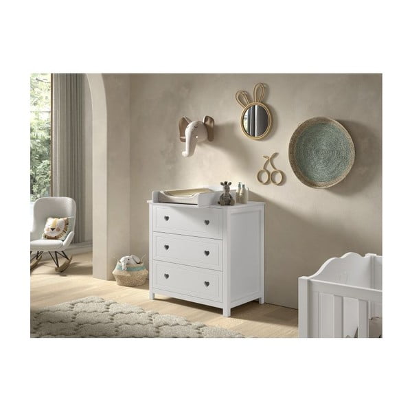 Bílý přebalovací pult (hloubka vhodné komody 57 cm) Amori – Vipack-image-1