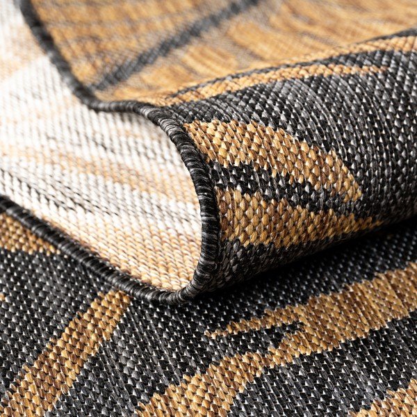 Černý/hnědý vnitřní a venkovní koberec 60x100 cm Mira 1451 – Ayyildiz Carpets-image-4