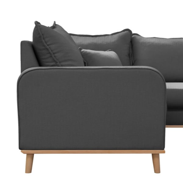 Tmavě šedá rohová pohovka (pravý roh) Beata – Ropez-image-4