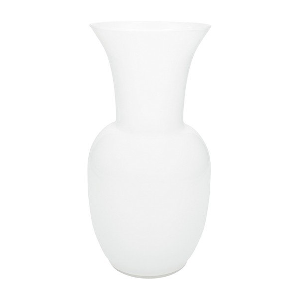 Bílá skleněná váza (výška 26 cm) – Brandani