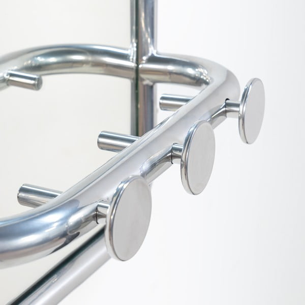 Kovový věšákový panel ve stříbrné barvě 35x60x11 cm Retro – Spinder Design-image-3