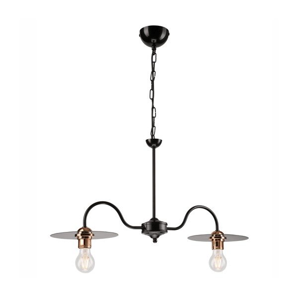 Černé závěsné svítidlo - LAMKUR