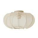 Krémové stropní svítidlo s textilním stínidlem ø 40 cm Plumalia – Light & Living