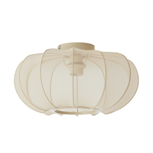 Krémové stropní svítidlo s textilním stínidlem ø 40 cm Plumalia – Light & Living