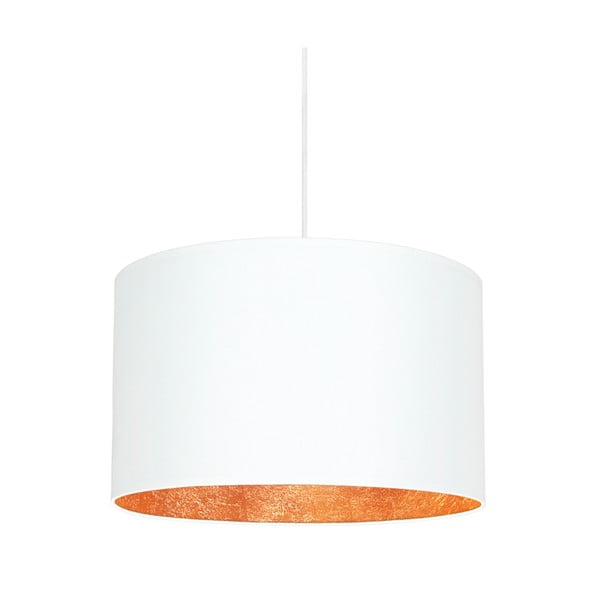 Bílé stropní svítidlo s vnitřkem v měděné barvě Sotto Luce Mika, ⌀ 40 cm