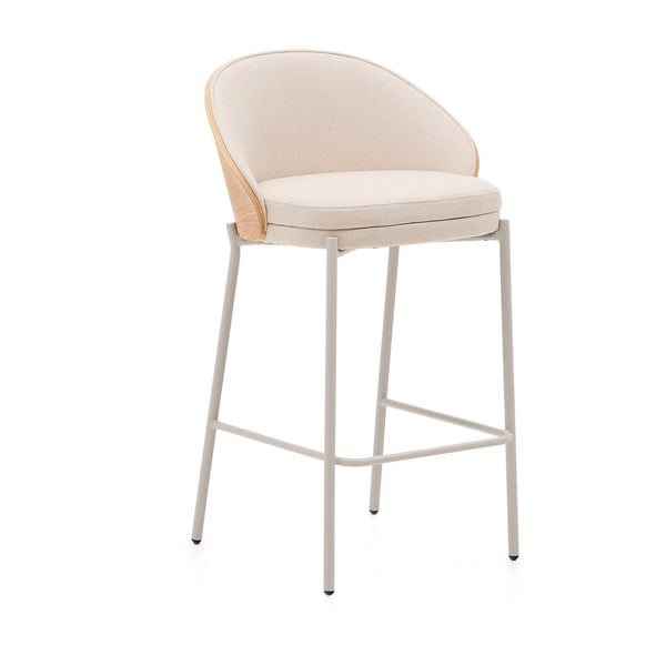 Béžová/ve světle přírodní barvě barová židle (výška sedáku 65 cm) Eamy – Kave Home