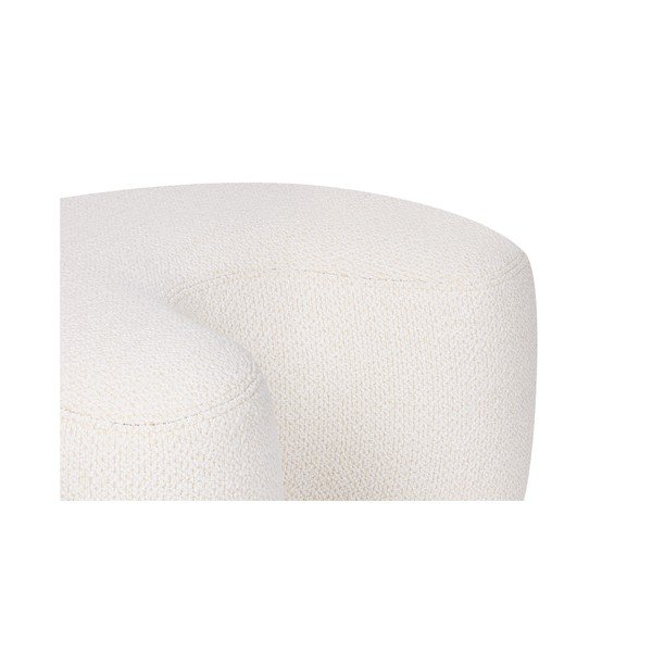 Béžový taburet z textilie bouclé Ü – noo.ma-image-4