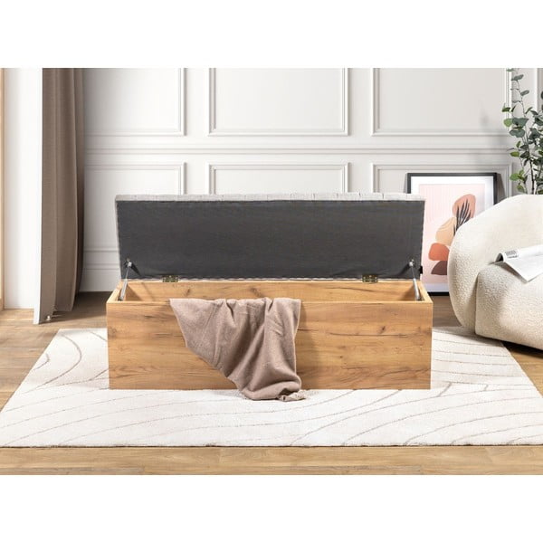 Lavice ve světle šedé a přírodní barvě Oceane – Bobochic Paris-image-2