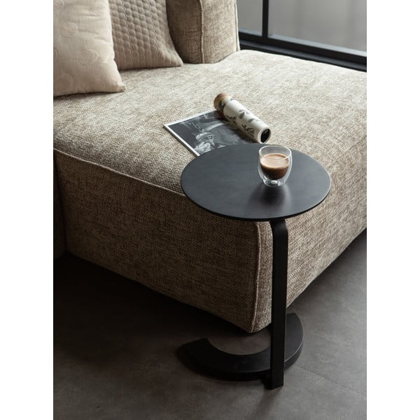 Černý odkládací stolek z mangového dřeva WOOOD Floor-image-1