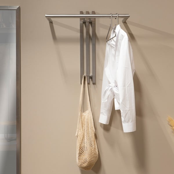 Kovový nástěnný věšák ve stříbrné barvě 65 cm Senza – Spinder Design-image-3
