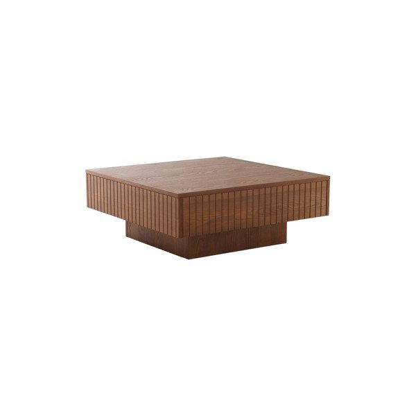 Tmavě hnědý konferenční stolek z MDF 90x90 cm Furuvik – Jotex-image-2