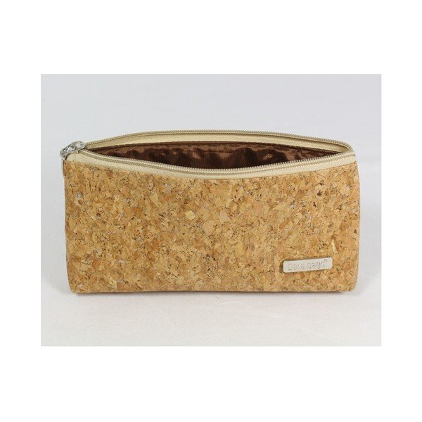 Hořčicově hnědá kosmetická taštička Dara bags Baggie Middle No.750-image-2