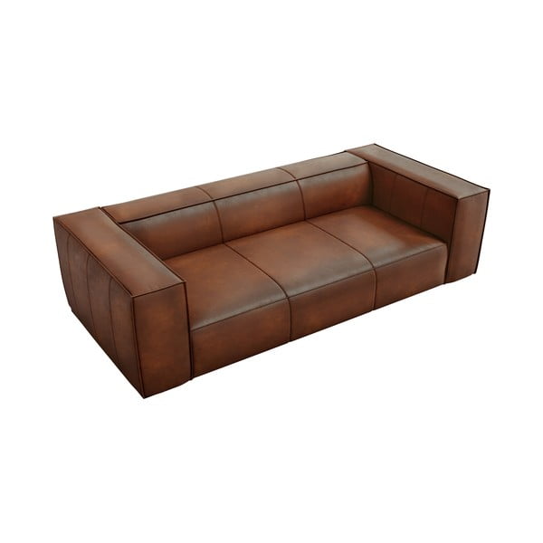 Koňakově hnědá kožená pohovka 227 cm Madame – Windsor & Co Sofas-image-3