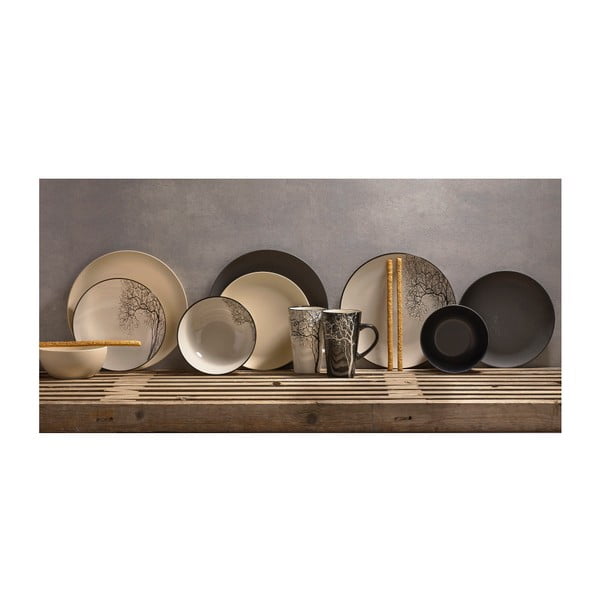 Černý kameninový hrnek KJ Collection, 500 ml-image-2