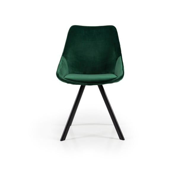 Zelené sametové jídelní židle v sadě 2 ks Ritz – Tenzo