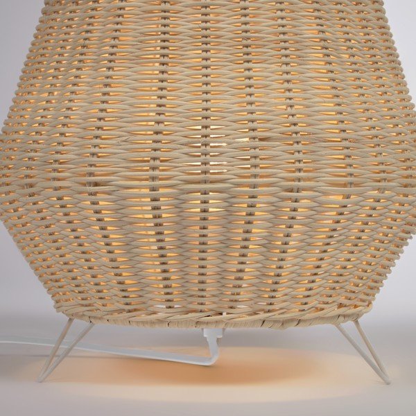Ratanová stolní lampa v přírodní barvě s ratanovým stínidlem (výška 30 cm) Kamaria – Kave Home-image-3