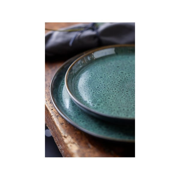 Zelený/černý dezertní  talíř z kameniny ø 21 cm Gastro Green/Black – Bitz-image-2