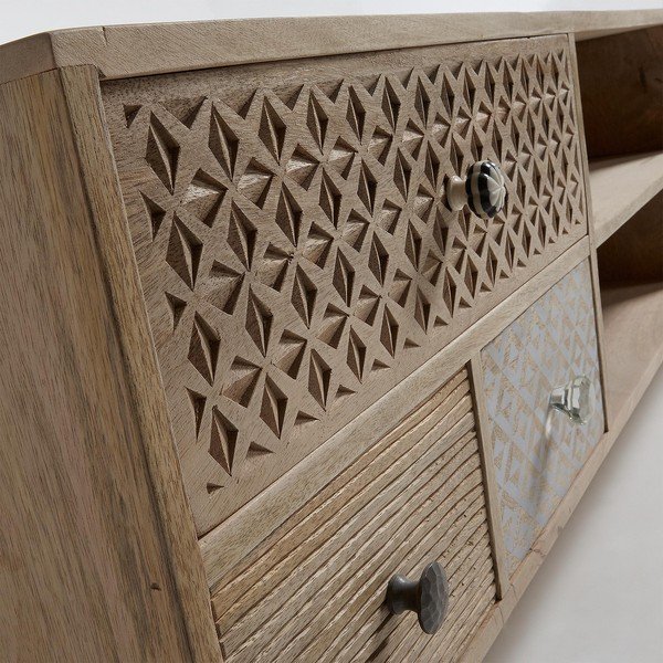 TV stolek z mangového dřeva Kave Home Hood-image-1