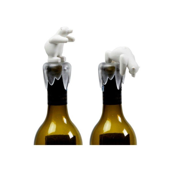 Uzávěr na víno ve tvaru ledního medvěda Qualy&CO Bottoms Up Bear