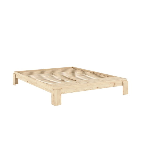 Dvoulůžková postel z borovicového dřeva s roštem v přírodní barvě 180x200 cm Layers – Karup Design