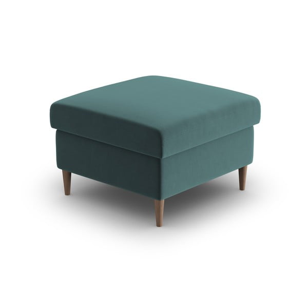 Sametová podnožka v petrolejové barvě Kyoto – Cosmopolitan Design-image-2