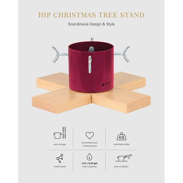 Stojan na vánoční stromeček ve stříbrné barvě Tree Nest Hip-image-2