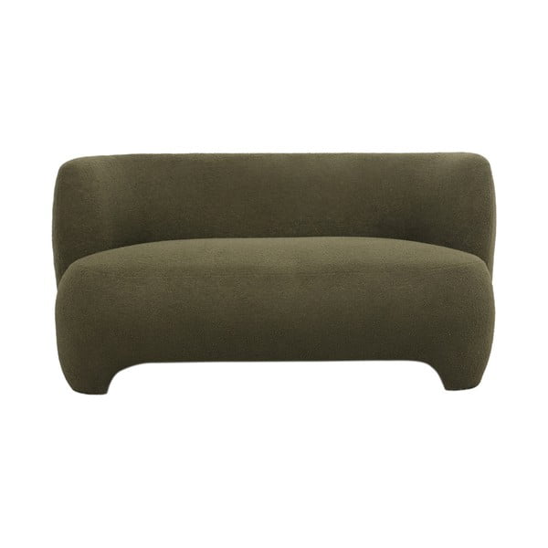 Zelená pohovka z textilie bouclé 142 cm Ardor – Leitmotiv