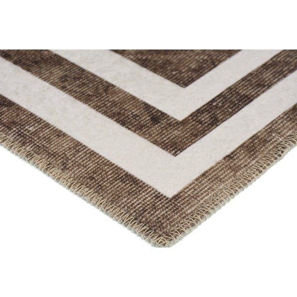 Hnědý pratelný koberec 150x80 cm - Vitaus-image-2