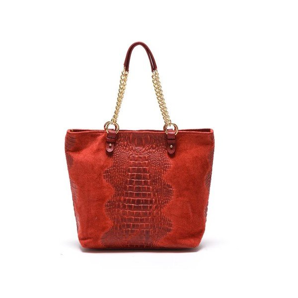 Kožená kabelka Carla Ferreri 863 Rosso-image-1