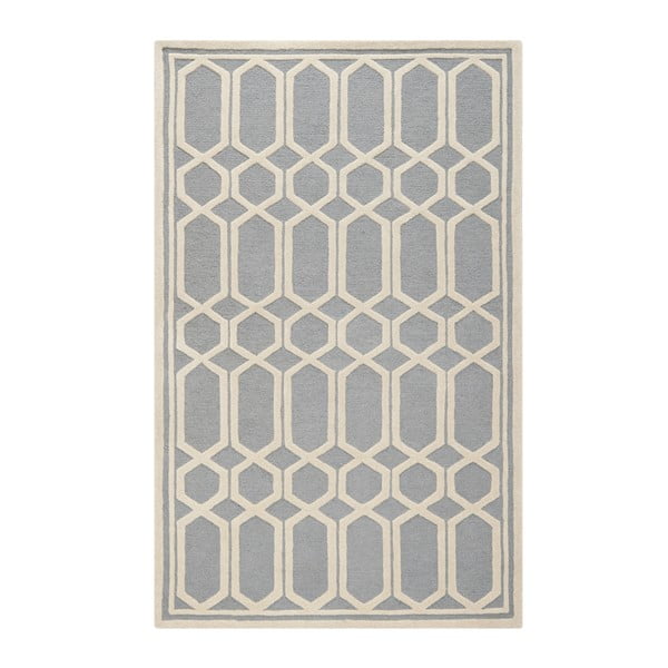 Vlněný koberec Safavieh Olivia, 121x182 cm, šedý