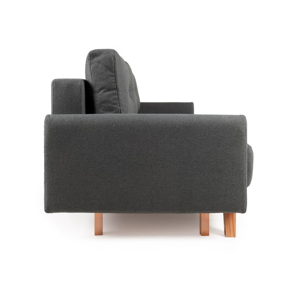 Tmavě šedá rozkládací pohovka Bonami Selection Pop-image-3