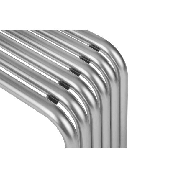 Kovová zahradní lavice ve stříbrné barvě Nokk – noo.ma-image-4