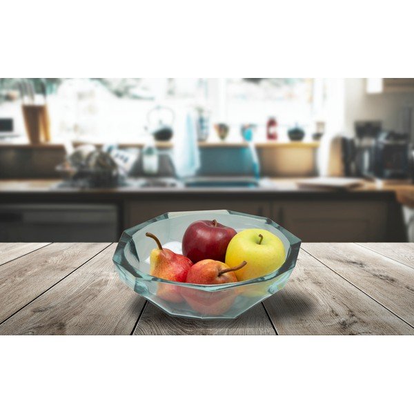 Modrá miska z recyklovaného skla Mauro Ferretti Stone, ø 25 cm-image-1