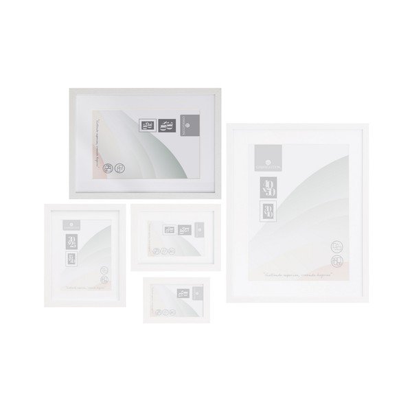 Bílý rámeček na zeď 32x42 cm Sencillo – Casa Selección-image-1