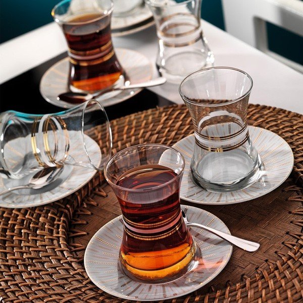 Sada sklenic na čaj Klasika, 6 ks