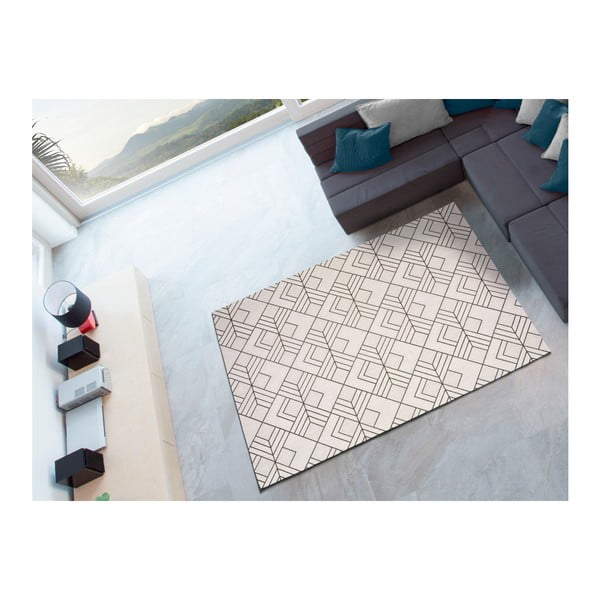 Bílobéžový venkovní koberec Universal Silvana Caretto, 80 x 150 cm-image-2