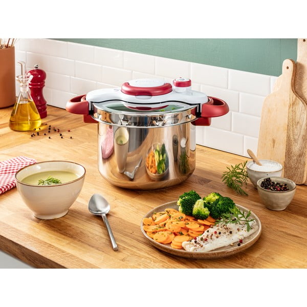 Tlakový  nerezový hrnec 6 l Clipso Minut Perfect – Tefal-image-1