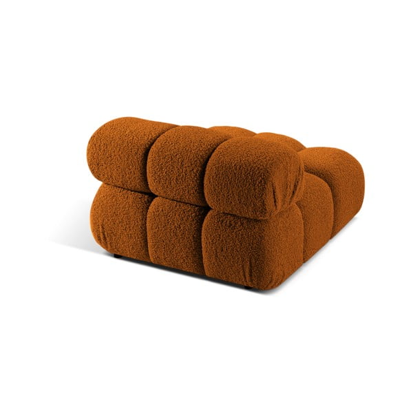Oranžový modul pohovky z textilie bouclé (středový díl) Bellis – Micadoni Home-image-4