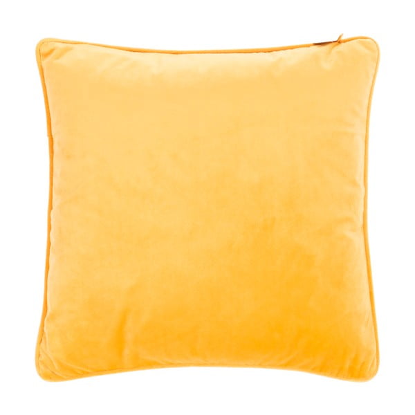 Žlutý polštář Tiseco Home Studio Velvety, 45 x 45 cm