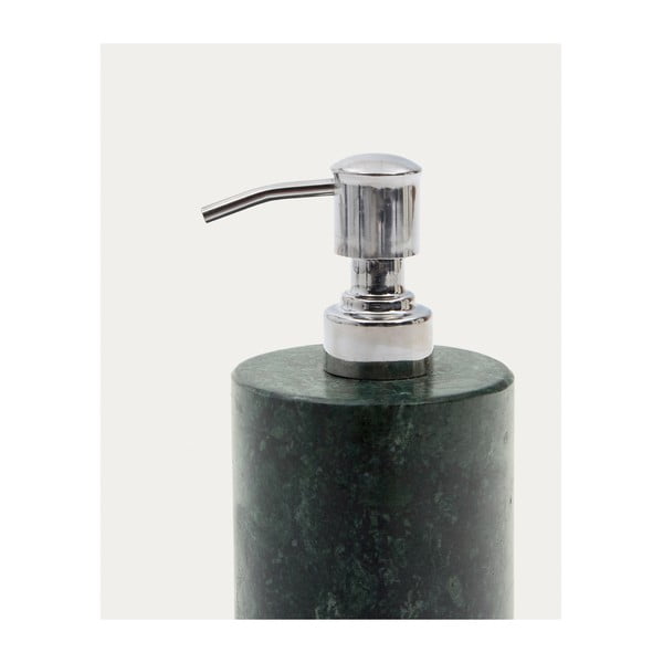 Tmavě zelený mramorový dávkovač mýdla 200 ml Elenei – Kave Home-image-4