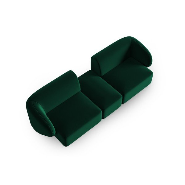 Zelená sametová pohovka 246 cm Paolo – Milo Casa