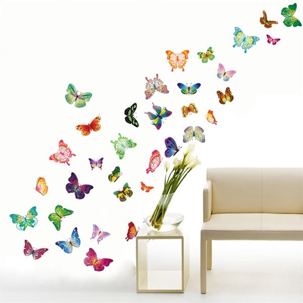 Samolepka na stěnu WALPLUS Veselí motýlci