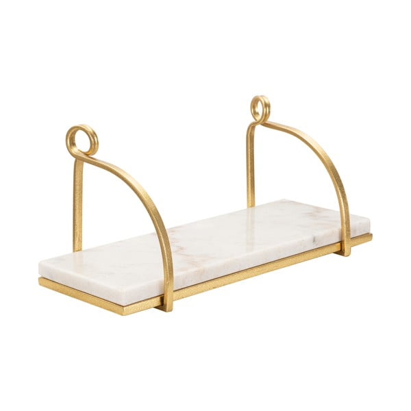 Mramorová police v bílo-zlaté barvě 40 cm Marble – Mauro Ferretti-image-2