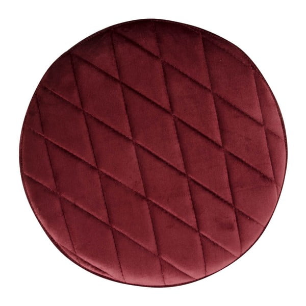 Červený puf ze sametu House Nordic Ejby, ø 34 cm-image-2