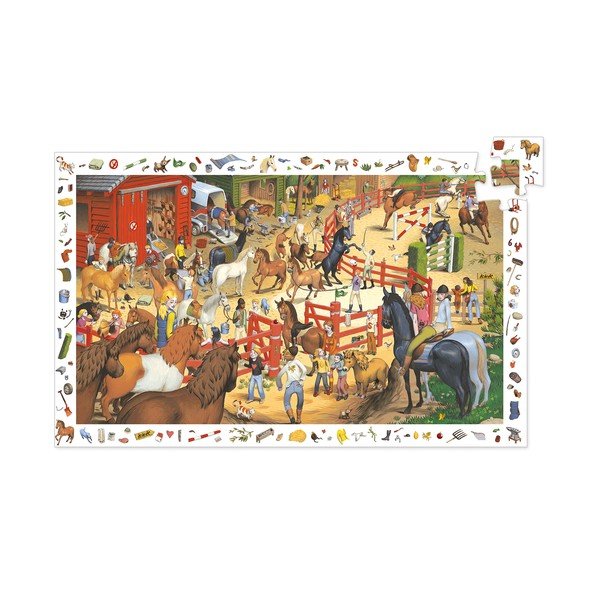 Dětské puzzle Djeco Observation Koně-image-3